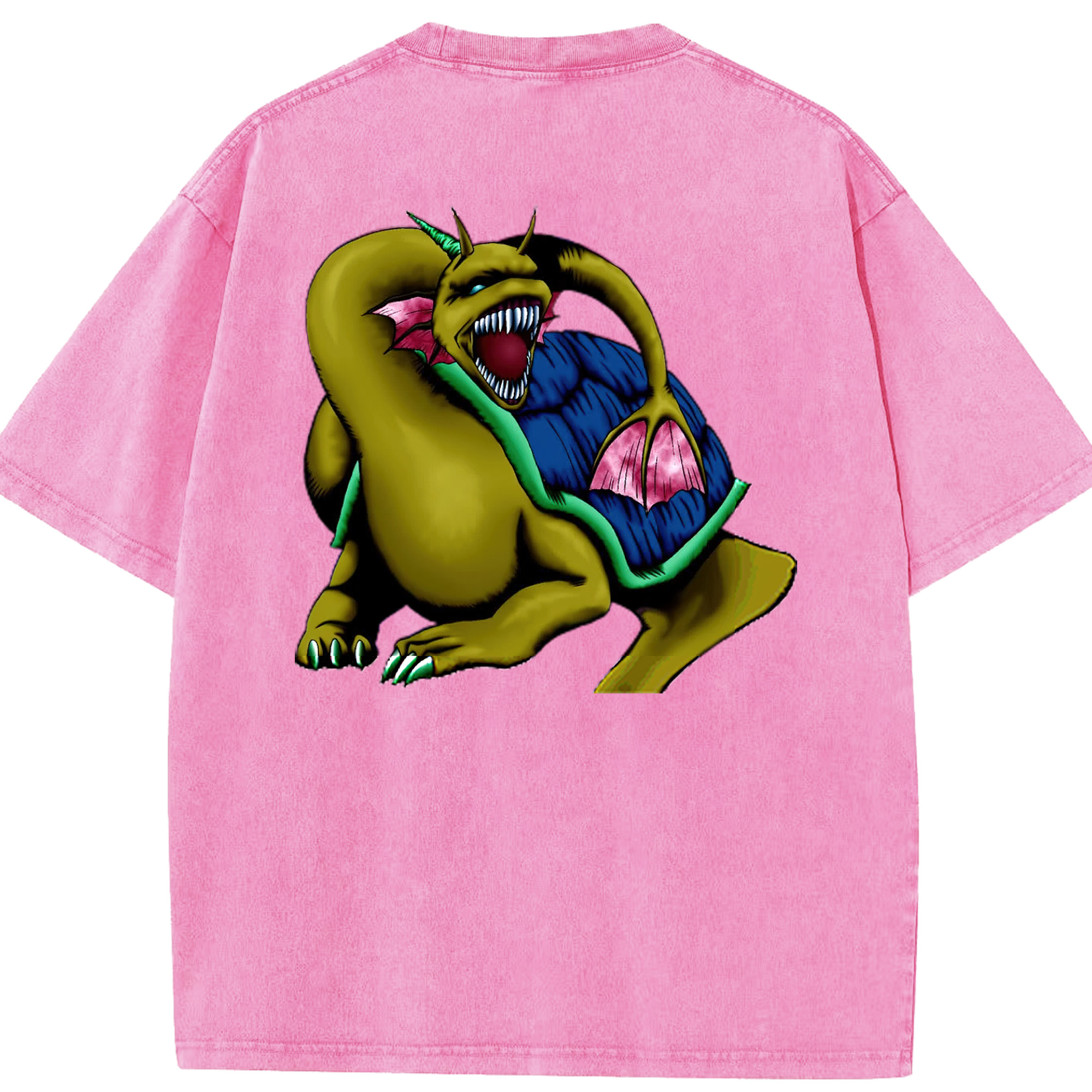 （画像用） 遊☆戯☆王 Yu-Gi-Oh! 綿100% ヴィンテージ風 半袖Tシャツ（背面プリント）